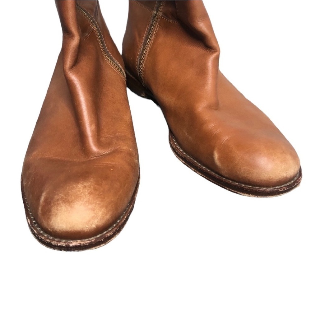 COACH Martta Tall Tan Leather Riding Boots in Cinnamon Size 7.5 - Picture 3 of 8